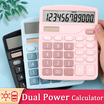 1PCS Solar Scientific Calculator Επιτραπέζιο Financial Office Υπολογιστές Υπολογιστές Υπολογιστές Υπολογιστών Μεγάλης Οθόνης Cute Calculator