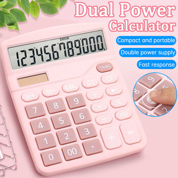 1PCS Solar Scientific Calculator Επιτραπέζιο Financial Office Υπολογιστές Υπολογιστές Υπολογιστές Υπολογιστών Μεγάλης Οθόνης Cute Calculator