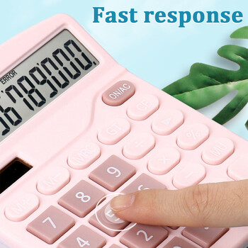 1PCS Solar Scientific Calculator Επιτραπέζιο Financial Office Υπολογιστές Υπολογιστές Υπολογιστές Υπολογιστών Μεγάλης Οθόνης Cute Calculator