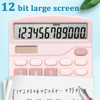 1PCS Solar Scientific Calculator Επιτραπέζιο Financial Office Υπολογιστές Υπολογιστές Υπολογιστές Υπολογιστών Μεγάλης Οθόνης Cute Calculator