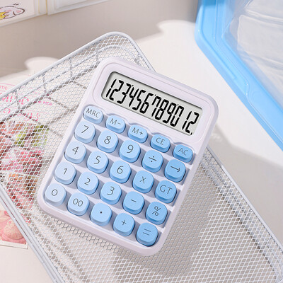 Kalkulator s dvostrukim napajanjem, 12 znamenki, elektronički kalkulator, kućni, uredski, školski, financijski, računovodstveni alati