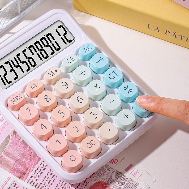 Kalkulator s dvostrukim napajanjem, 12 znamenki, elektronički kalkulator, kućni, uredski, školski, financijski, računovodstveni alati