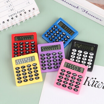 1 PC Mini Candy Color Pocket Calculator 8 ψηφίων Creative Square Portable Calculator Σχολική Γραφική ύλη