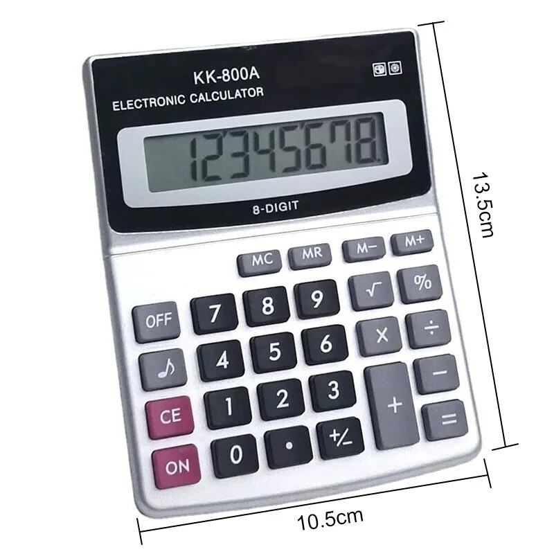 8-znamenkasta solarna baterija s dvostrukim napajanjem, veliki zaslon, uredski stolni kalkulator, školski pribor, pribor za studente/financije