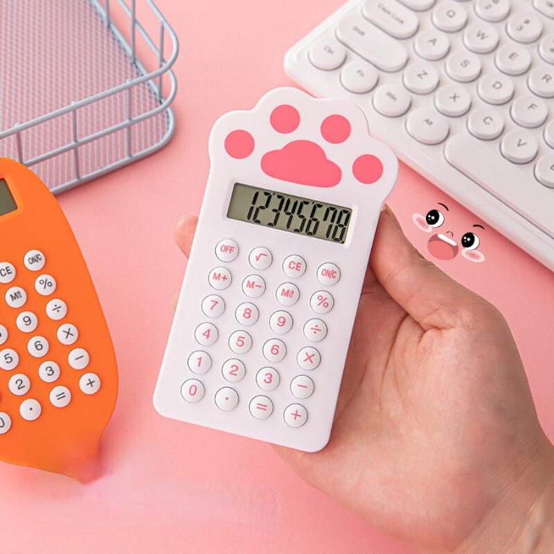 Claws rotkvica jagoda Kalkulator Mini verzija Pomoćni prijenosni kalkulator za učenje Povratak u školu pribor Studenti/Financije