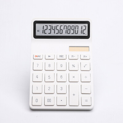 Соларен калкулатор с двойно захранване, 12 цифри, електронен калкулатор, домашни, офисни, училищни, финансови, счетоводни инструменти