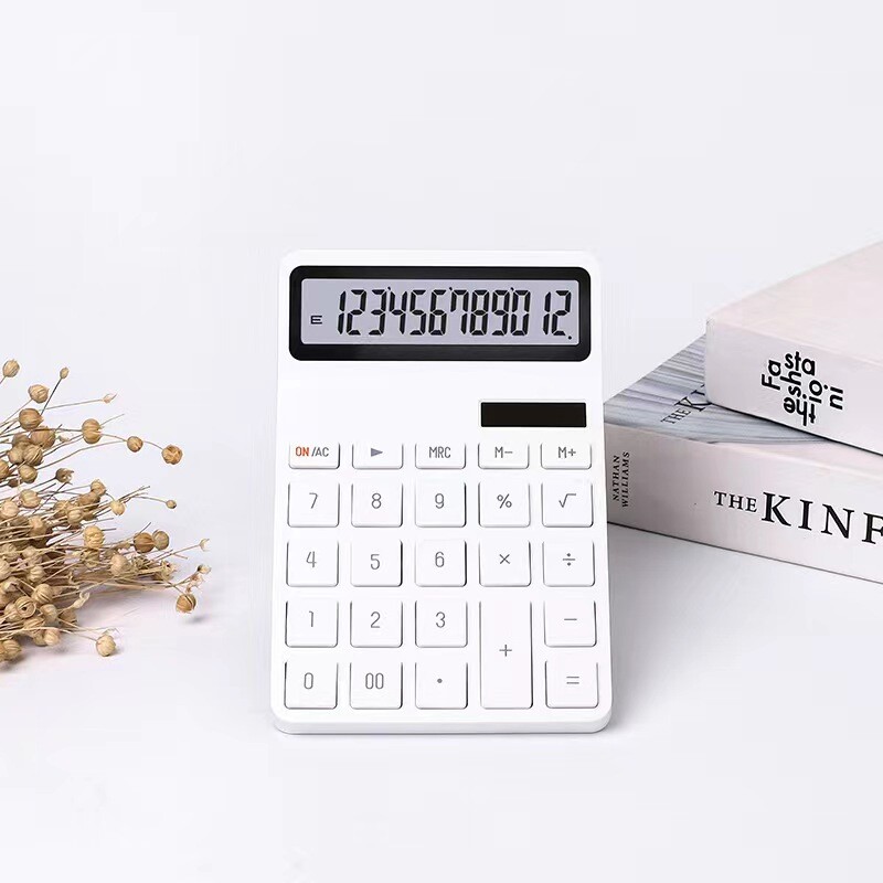 Соларен калкулатор с двойно захранване, 12 цифри, електронен калкулатор, домашни, офисни, училищни, финансови, счетоводни инструменти