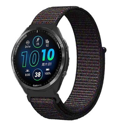 20 22 mm nailonist kellarihm Garmin Vivoactive 3 4 5/Venu 2 Plus/Venu 3/Forerunner 265 965 745 645 255 muusikakonksu aasa rihm