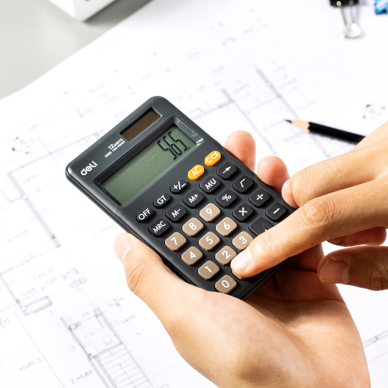 Mini prijenosni kalkulator s 12 znamenki s velikim LCD zaslonom i osjetljivom tipkom Standardni funkcionalni kalkulator za ured kod kuće u školi