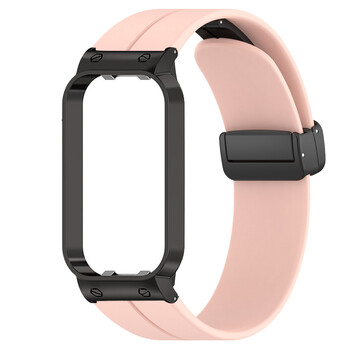 Λουράκι σιλικόνης για Xiaomi Smart Band 8 Active Watch Band Μεταλλική μαγνητική πόρπη Βραχιόλι Correa For Mi Band 8 Active