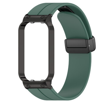 Λουράκι σιλικόνης για Xiaomi Smart Band 8 Active Watch Band Μεταλλική μαγνητική πόρπη Βραχιόλι Correa For Mi Band 8 Active