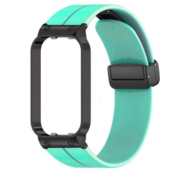 Λουράκι σιλικόνης για Xiaomi Smart Band 8 Active Watch Band Μεταλλική μαγνητική πόρπη Βραχιόλι Correa For Mi Band 8 Active