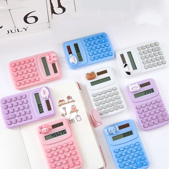 Cartoon Cute Calculator Fashion Mini Portable Μικρή Αριθμομηχανή Φορητός Υπολογιστής γραφείου για μαθητές Δημοτικού