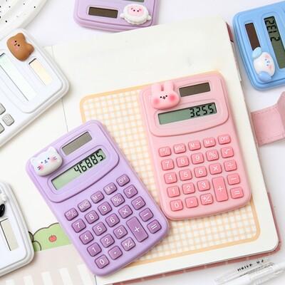 Cartoon Cute Calculator Fashion Mini Portable Μικρή Αριθμομηχανή Φορητός Υπολογιστής γραφείου για μαθητές Δημοτικού