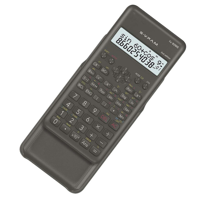 FX-82MS 2nd Scientific Calculator Multi-replay Function, 2-line Display Combination Statistics Calculator For University School