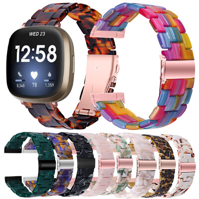 Essidi új műgyanta óraszíjak Fitbit Versa 4 3 karkötőhöz csukló karkötő szíj hurok Fitbit Sense 2 Correához