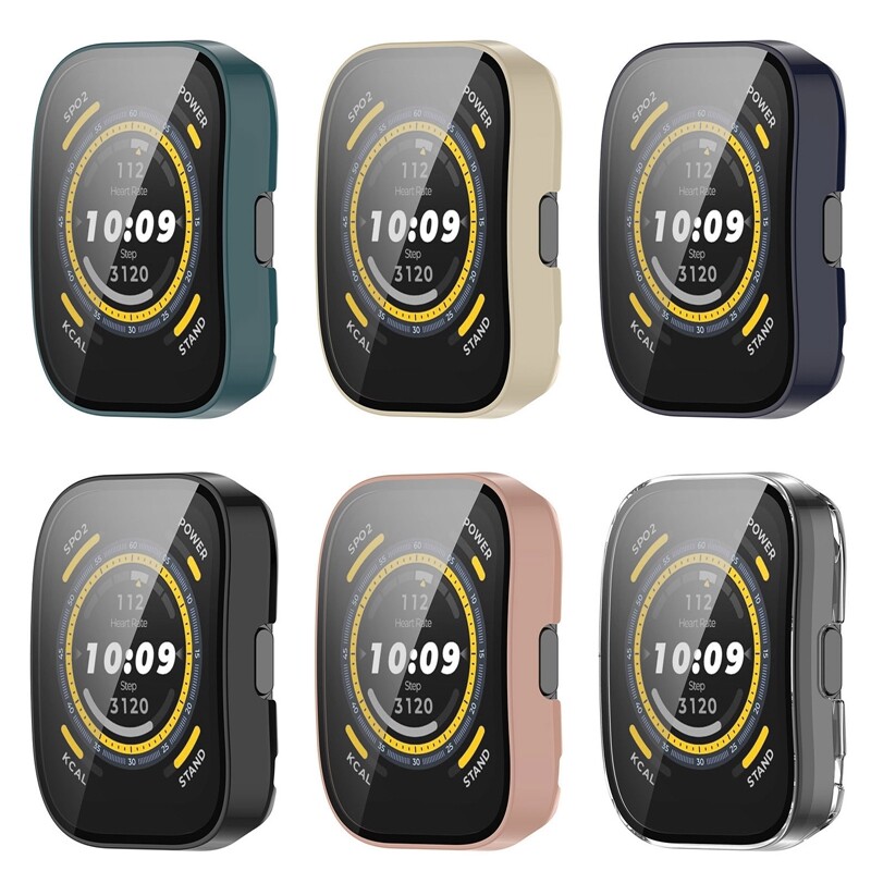 PC Case Glass za Amazfit Bip 5 All-around Screen Protector Bumper Shell Amazfit Bip 3 3 Pro Bip5 Cover Smartwatch Cover Dodaci