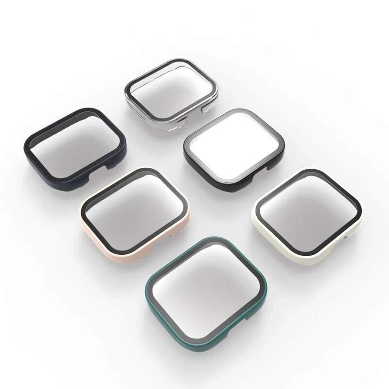 PC калъф+стъкло за Xiaomi Redmi Watch 4 закалено стъкло против надраскване филм броня защитно покритие твърда обвивка протектор на екрана