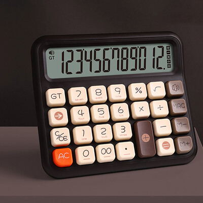 Osnovni kalkulator s iznimno velikim LCD zaslonom, prijenosno stolno računalo za kućnu upotrebu na baterije