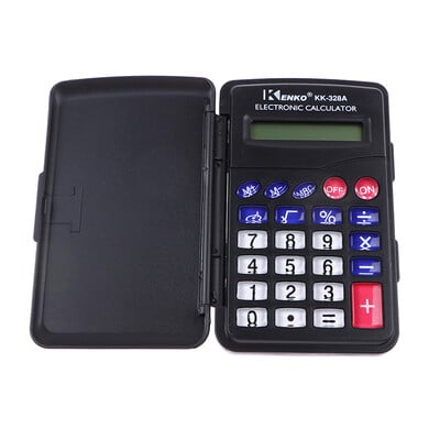 Calculator portabil cu cifre negre, 1 buc., minicalculator electronic din plastic, 8 cifre, dimensiune de buzunar