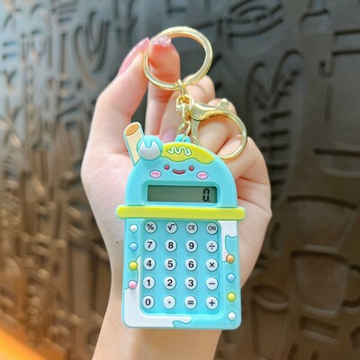 Kawaii Mini kalkulator Prijenosni zaslon u boji bombona s 8 znamenki Školski pribor Labirint Lagani studentski papir za studente