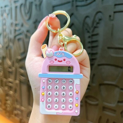 Kawaii Mini kalkulator Prijenosni zaslon u boji bombona s 8 znamenki Školski pribor Labirint Lagani studentski papir za studente