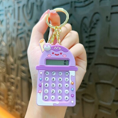 Kawaii Mini kalkulator Prijenosni zaslon u boji bombona s 8 znamenki Školski pribor Labirint Lagani studentski papir za studente