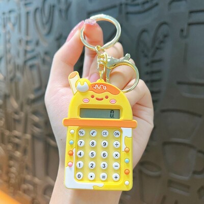 Kawaii Mini kalkulator Prijenosni zaslon u boji bombona s 8 znamenki Školski pribor Labirint Lagani studentski papir za studente