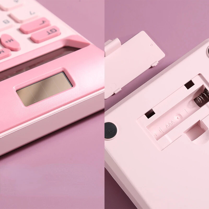 Kalkulator s velikim LCD zaslonom s 12 znamenki, kalkulator standardne funkcije s dvostrukim napajanjem na solarno i baterijsko napajanje za kućni osnovni stolni ured