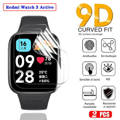 Μεμβράνη Hydrogel για Xiaomi Redmi Watch 3 Active Smartwatch Αξεσουάρ Καμπυλωτή μαλακή προστασία οθόνης Redmi Watch 3/3 Lite Not Glass