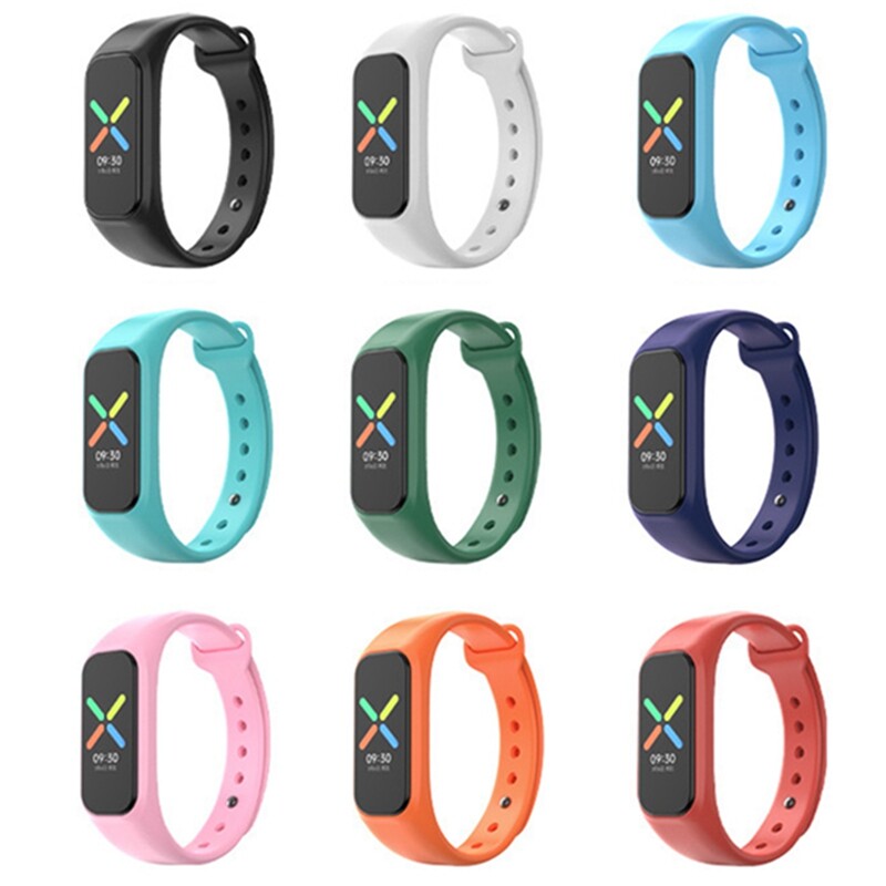 За каишка за Oppo Силиконова резервна каишка за китка Спортна смарт каишка за часовник Гривна за каишка за часовник Oppo Аксесоари