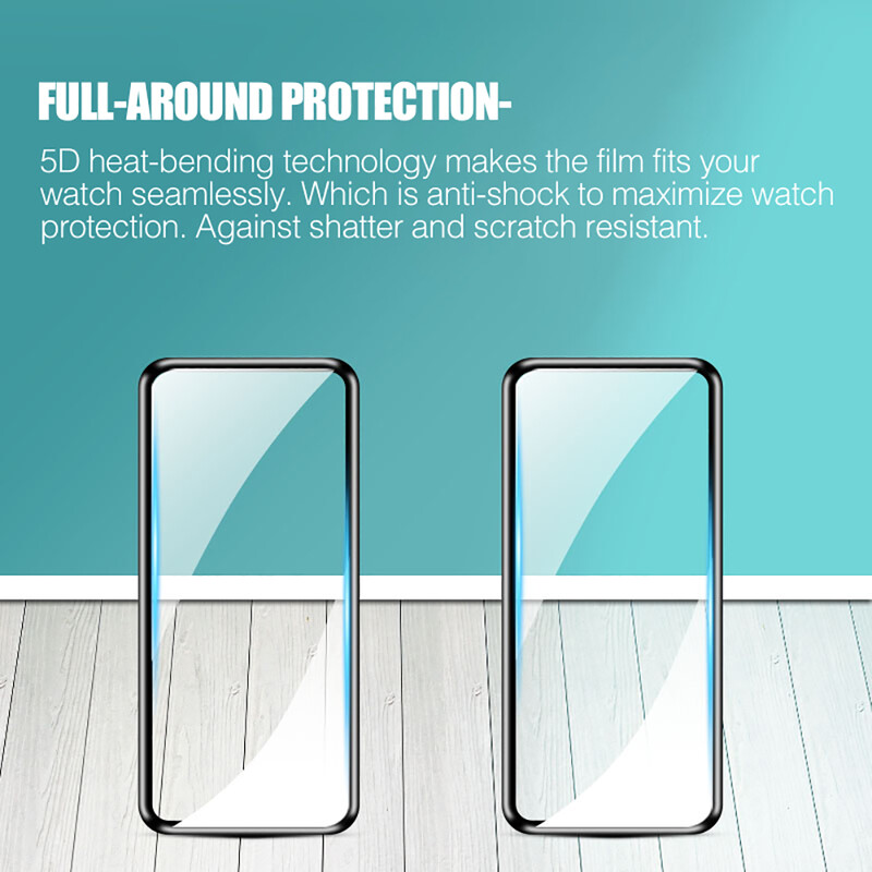 5D mekana zaštitna folija od staklenih vlakana za Fitbit Luxe Full Curved Cover Zaštitna folija za zaslon za Fitbit Luxe Smartwatch Dodaci