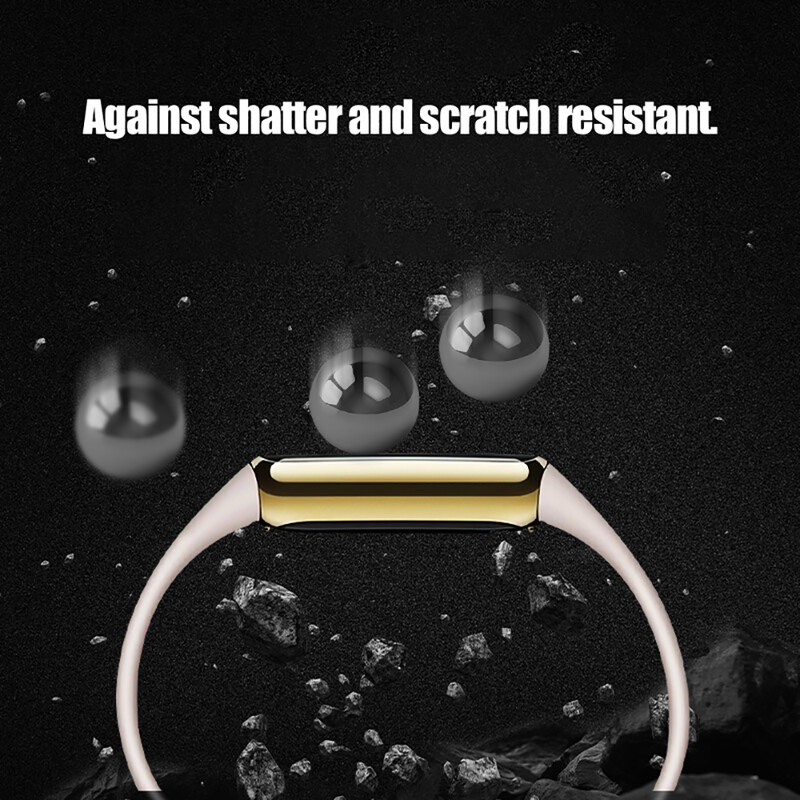 5D mekana zaštitna folija od staklenih vlakana za Fitbit Luxe Full Curved Cover Zaštitna folija za zaslon za Fitbit Luxe Smartwatch Dodaci