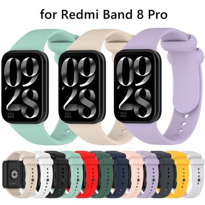 Силиконова каишка за Xiaomi Band 8 Pro / 9 Pro Гривна Резервен колан на miband 8pro Меки TPU каишки за китка