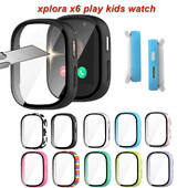 Staklo+kućište za XPLORA X6 Play Kids SmartWatch, All-Around Screen Protector Hard PC Bumper Kaljeno staklo za Xplora X5 Play Cover