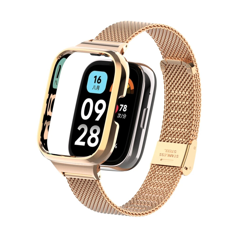 Metalni remen za Redmi Watch 3 Active Watchband Zaštitna torbica za redmi watch 3 active Narukvice redmi 3 active Zaštitna školjka