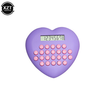 Creative Heart Shape Calculator Αριθμομηχανή πολλαπλών λειτουργιών 8-bit Μαθητικά επιστολόχαρτα Σχολικό γραφείο