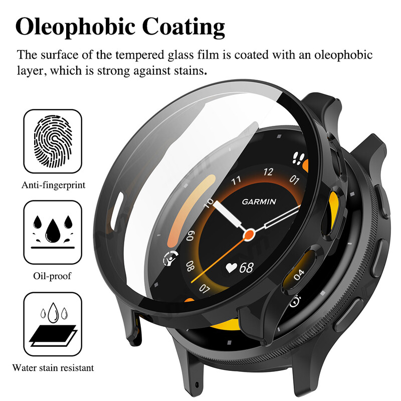 Staklo+kućište za Garmin Venu 3/3S Zaštitno staklo od kaljenog stakla i tvrdi PC zaštitni odbojnik za Venu3 Shell Dodaci