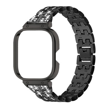 Για Redmi Watch 4 Diamond Watchband για ρολόι redmi 4 Μεταλλικό βραχιόλι Προστατευτικό κάλυμμα για redmiwatch 4 Θήκη Wriststrap Protector