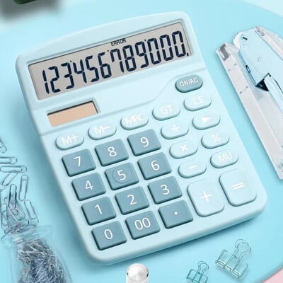 Solar Large Screen Dual Power Financial Accounting Students Business Desktop Supplies Office Calculator