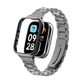 Για Redmi Watch 3/3 Active Metal βραχιόλι για Redmi Watch 2 Lite Band Cover Strap Xiaomi Watch Lite Μαγνητικός βρόχος+Προστασία θήκης