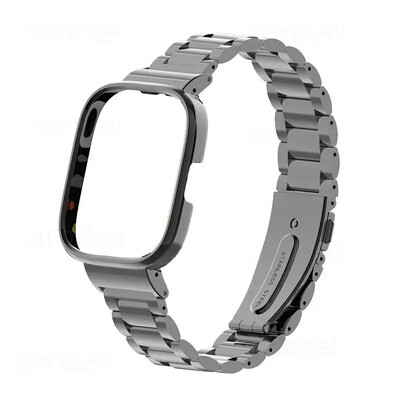 Za Redmi Watch 3/3 Active Metalna narukvica za Redmi Watch 2 Lite Band Cover Trap Xiaomi Watch Lite Magnetic loop+case protector