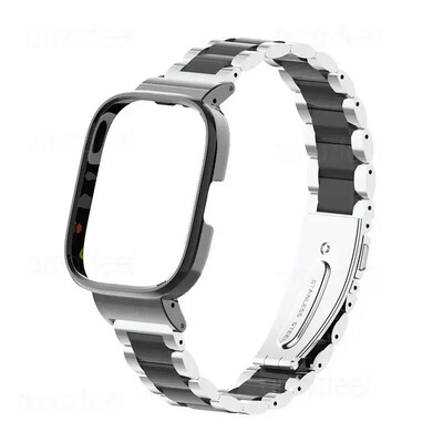 Za Redmi Watch 3/3 Active Metalna narukvica za Redmi Watch 2 Lite Band Cover Trap Xiaomi Watch Lite Magnetic loop+case protector