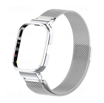 Za Redmi Watch 3/3 Active Metalna narukvica za Redmi Watch 2 Lite Band Cover Trap Xiaomi Watch Lite Magnetic loop+case protector