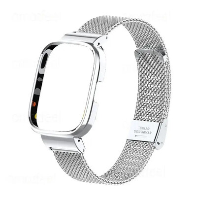 Za Redmi Watch 3/3 Active Metalna narukvica za Redmi Watch 2 Lite Band Cover Trap Xiaomi Watch Lite Magnetic loop+case protector