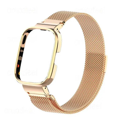 Za Redmi Watch 3/3 Active Metalna narukvica za Redmi Watch 2 Lite Band Cover Trap Xiaomi Watch Lite Magnetic loop+case protector