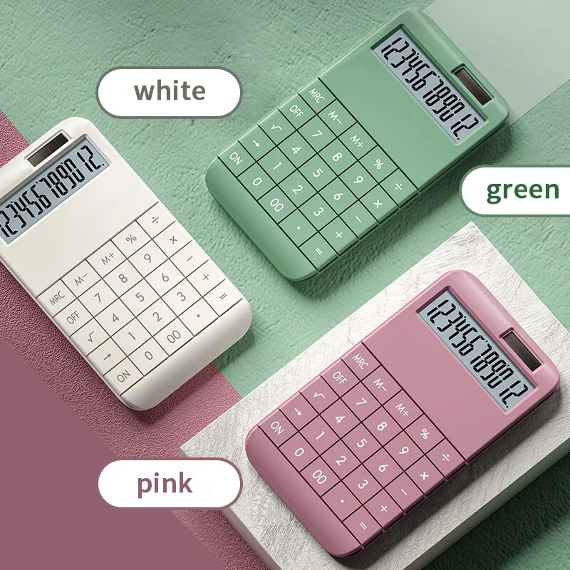 Kalkulator s velikim LCD zaslonom s 12 znamenki Kalkulator standardne funkcije sa solarnim i baterijskim dvostrukim napajanjem za kućni osnovni stolni ured