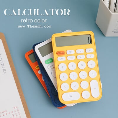 Calculator portabil simplu Candy Color Asistent de învățare Calculator Contabilitate Femeie Mini computer portabil special