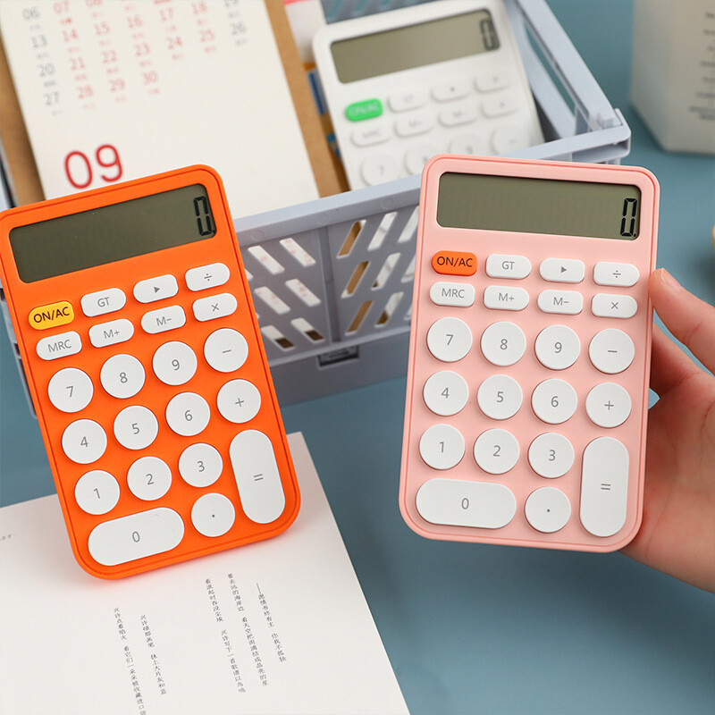 Jednostavan ručni kalkulator u boji slatkiša Studentski pomoćnik u učenju Kalkulator Računovodstvo Posebno žensko mini prijenosno računalo