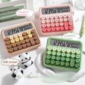 Механични бутони Ретро пишеща машина Калкулатор Голям екран Лесен за използване реколта Калкулатор с преливащи се цветове Цветни канцеларски материали